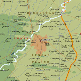 lahore-pakistan-map